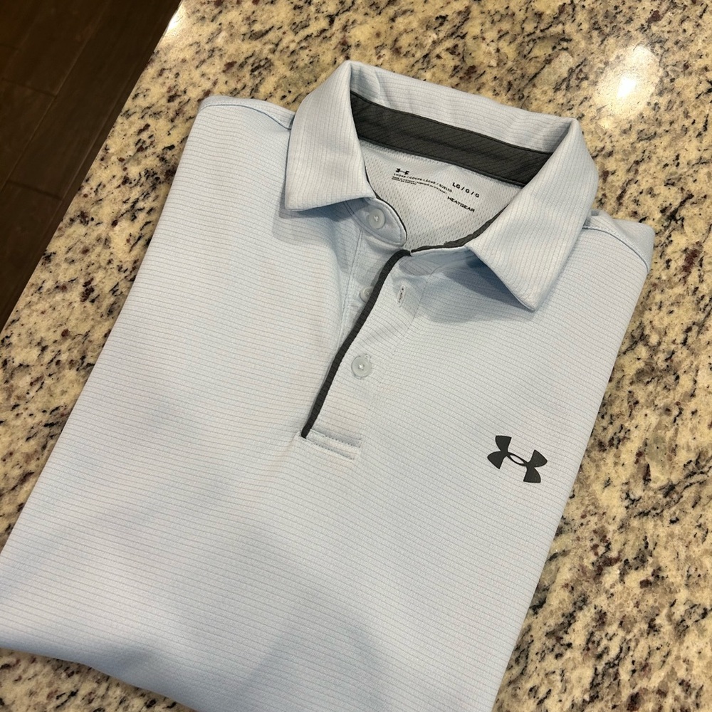 Under Armour Men's Light Blue Polo Shirt